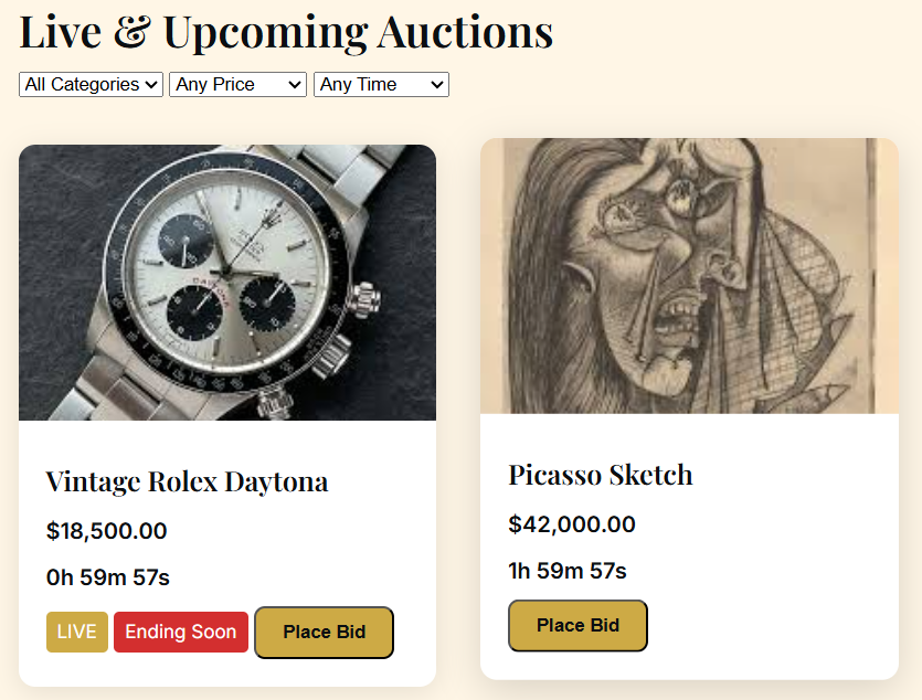 Place a bid